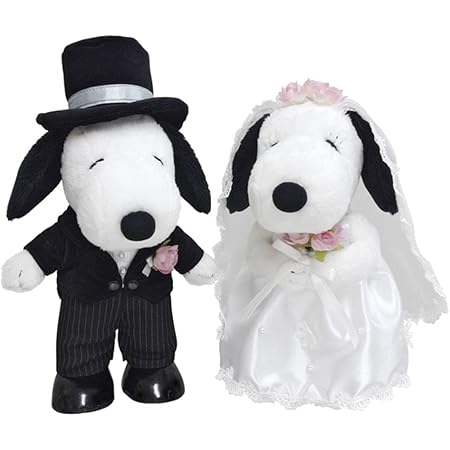 Amazon 電報屋のエクスメール 祝電 結婚式 ぬいぐるみ 電報 スヌーピーウエディング 和風l と 紙素材カード電報 のセット お祝い ギフト 紙素材カード台紙 103 スノーブライト ぬいぐるみ おもちゃ