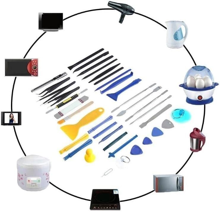 Kit di Riparazione per Orologi, 37 in 1, Kit di Strumenti per la Riparazione e Lo smontaggio di Smartphone, Notebook, Laptop, Tablet e Orologi.