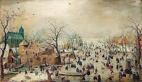 Peinture sur toile paysage d'hiver pour habiller un grand mur vide avec élégance