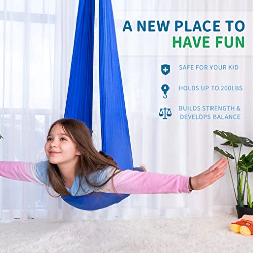 Outree Sensory Swing For Kids With 360° Swivel Hanger, Indoor Therapy Swing Great For Autism thumb #1