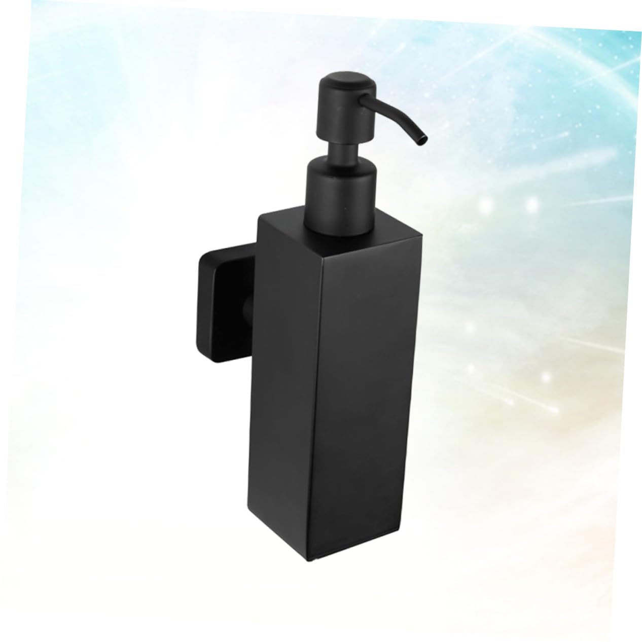 Yardenfun Dispensador de Jabón Líquido de Acero Inoxidable de Pared Forma Cuadrada Bomba Manual para Baño Cocina y Hotel Resistente y Fácil de Rellenar