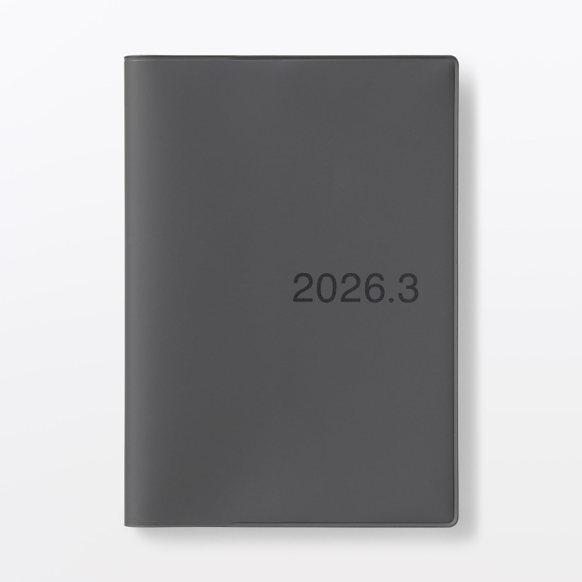 無印良品 月曜始まりマンスリー／ウィークリースケジュール帳・２０２６年３月始まり A6 ダークグレー 76418856