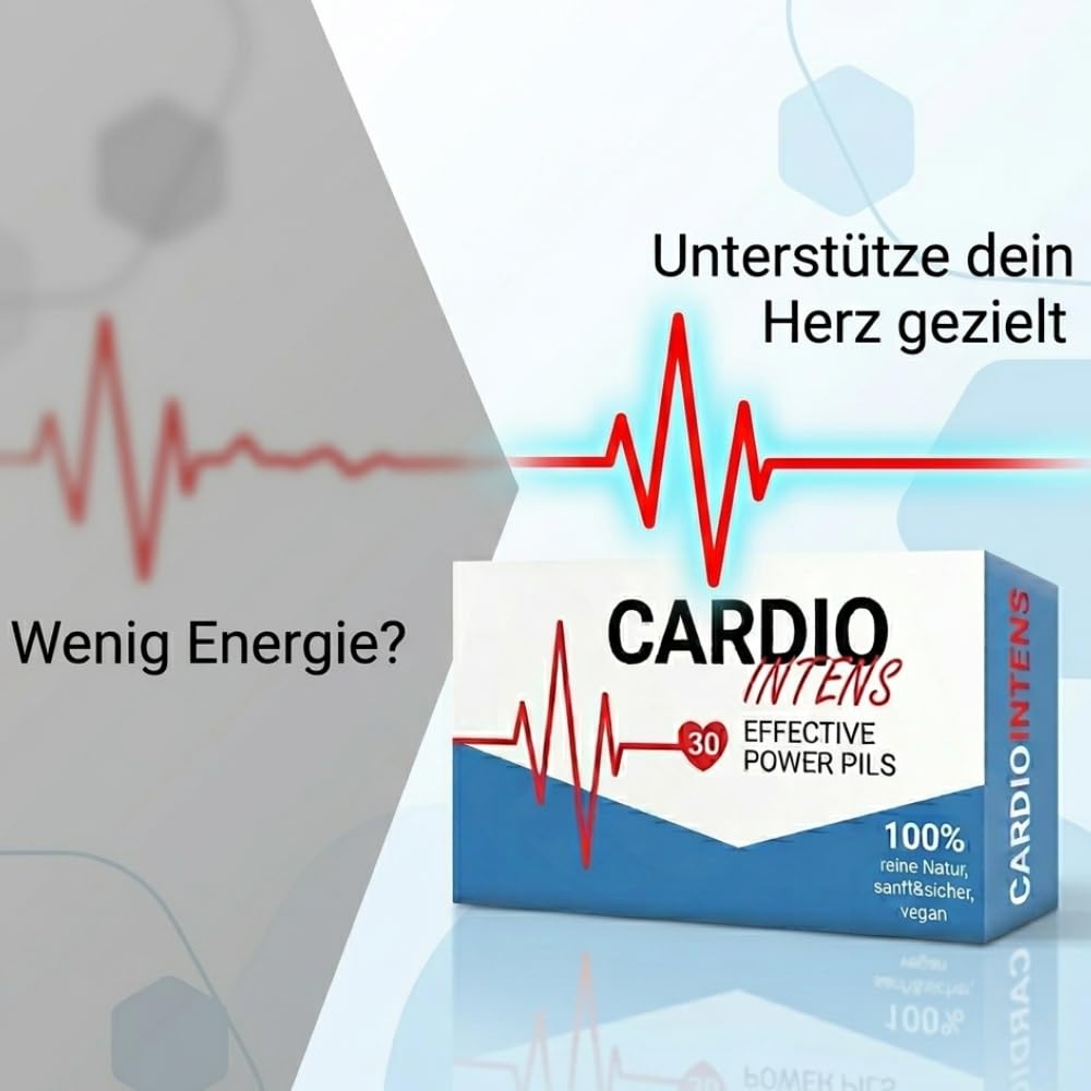 CARDIO Herz: Reguliert den Blutdruck - unterstützt Gesundheit schneller zu erreichen - Deutsche Herstellung