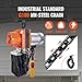 VEVOR Electric Chain Hoist, 2200 lbs/1 ton Capacity, 10 ft Lifting Height, 10 ft/min Speed, 120V, Single Phase Overhead Crane with G100 Chain, 10 ft Wired Remote Control for Garage, Shop, Hotel, Home