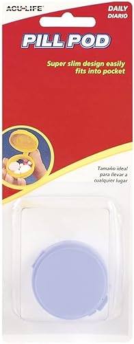 Miniatura 9 de Acu-Life Organizador semanal (7 días), estuche de vitaminas y caja de medicamentos, compartimentos pequeños, blanco, fabricado en los Estados Unidos