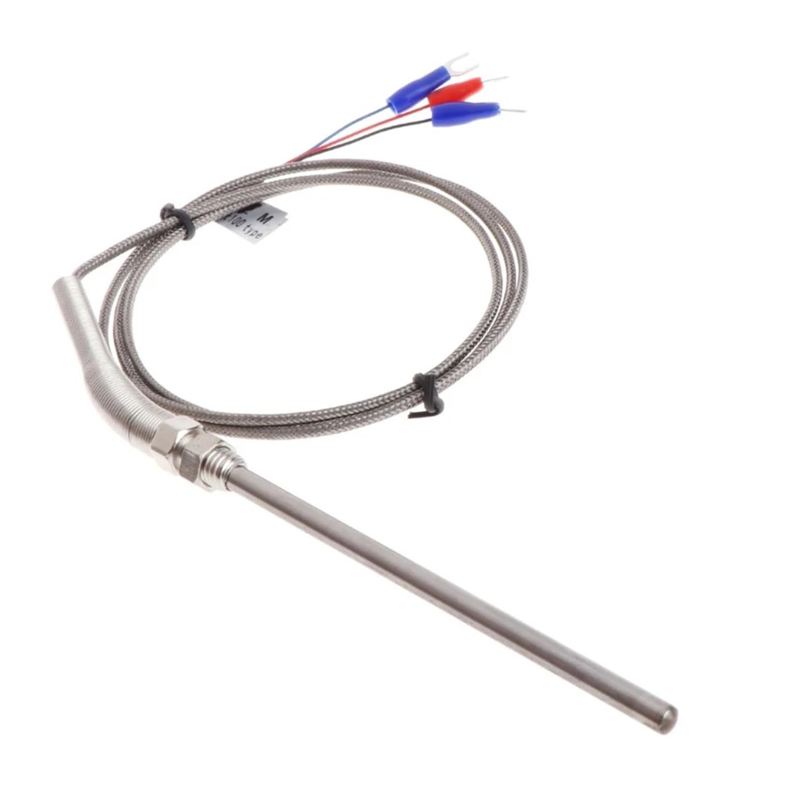 JJKKOZVQF 1PCS 5mmx100mm Pt100 Thermocouple M8 Screw Thread Length 1 Meter-probe