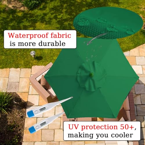 Toldo de sombrilla de jardín impermeable y cuadrado para sustitución de lonas en modelos de patio 7