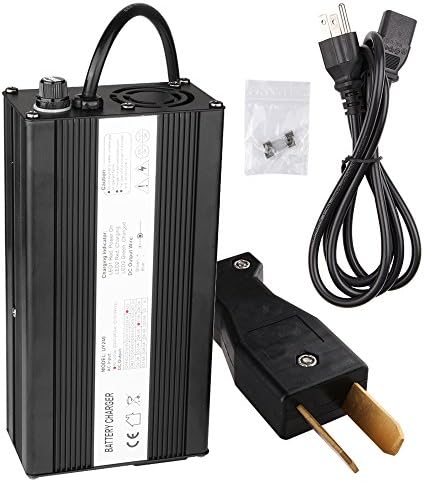 Ezgo Charger, Enk 36 Volt 5 Amps Golf Cart Charger with CrowFoot Connector, 36v Battery Charger for Ez Go Club Car EZgo, Trickle Charger (Black)