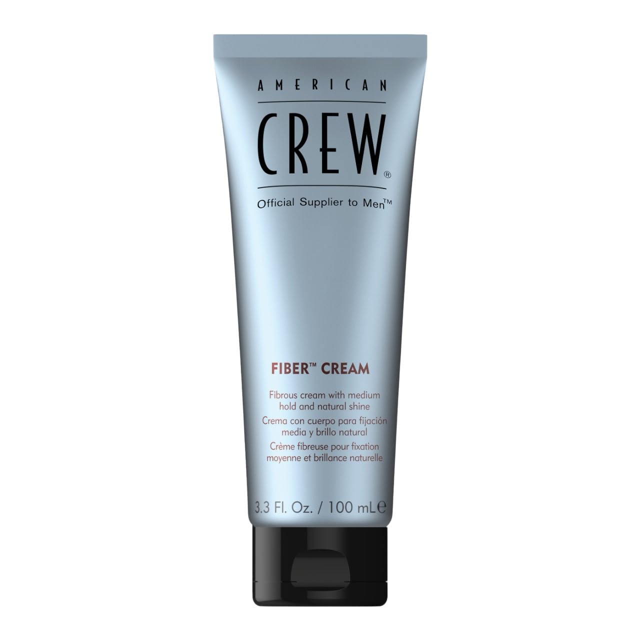 AMERICAN CREW Fiber Cream – Stylingcreme Für Männer, 100 Ml, Mittlerer Halt, Flexibel Formbar, Natürlicher Glanz
