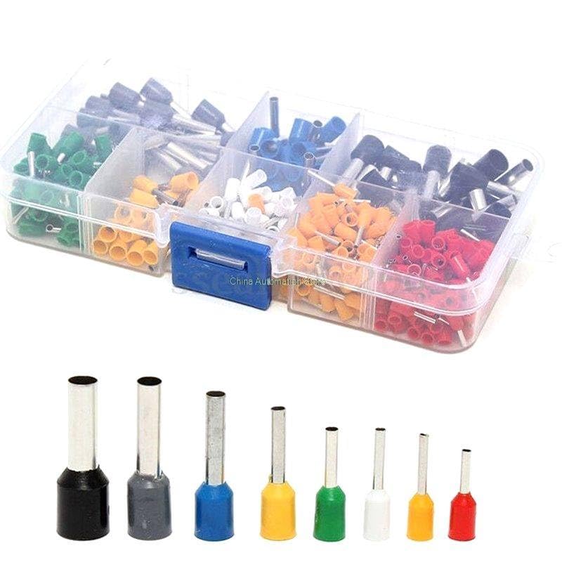 Generic 400pcs 8 Size 8 Color Wire Copper Crimp Connector Insulated Cord Pin End Terminal Kit Set