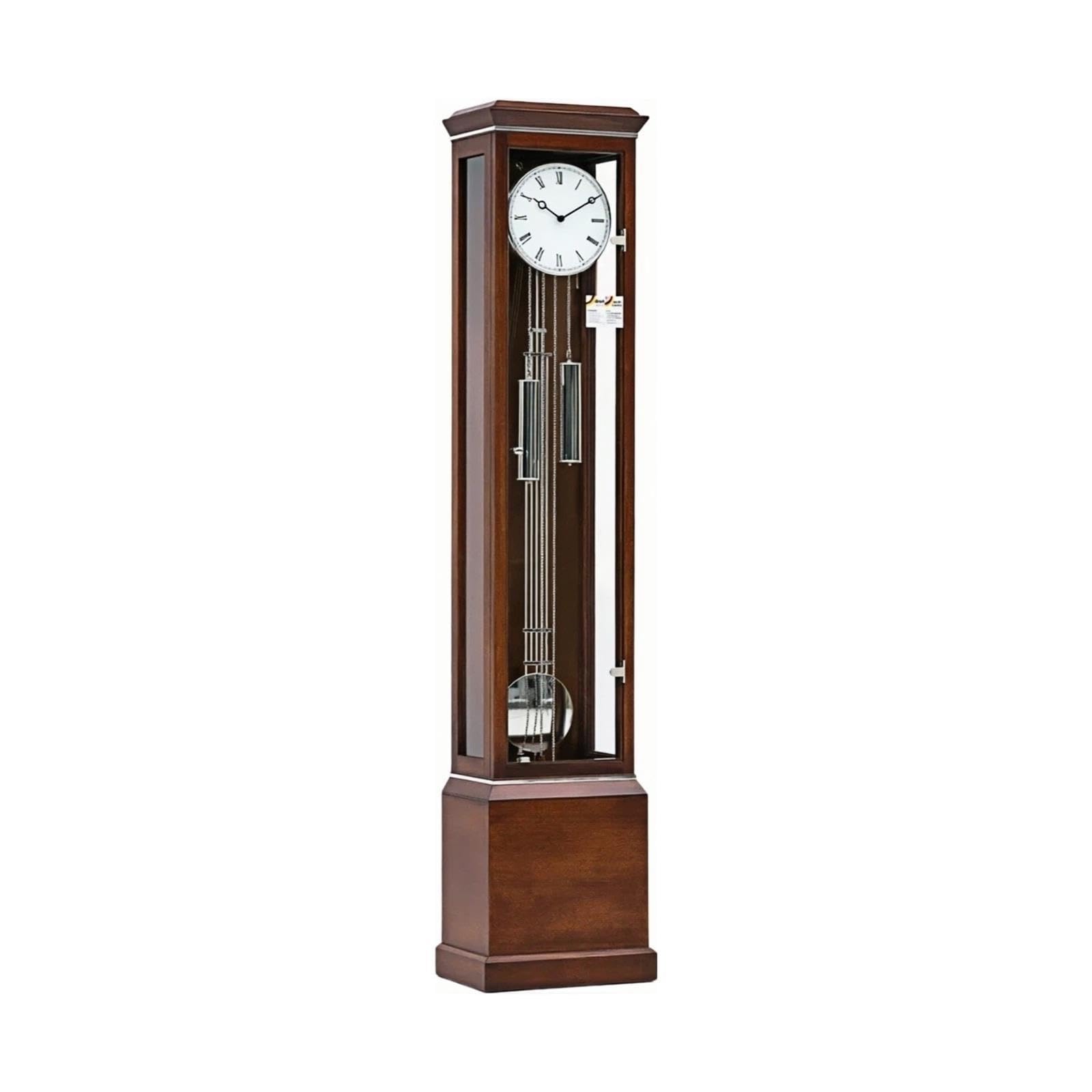 Reloj de abuelo Péndulo mecánico del reloj de pie del piso de madera
