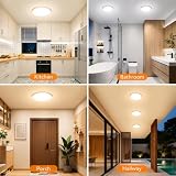 Lampa sufitowa LED Płaska okrągła lampa sufitowa, 3200LM Ultracienka lampa sufitowa, 3000K/4000K/6500K, nowoczesna lampa łazienkowa IP44 wodoodporna do salonu, łazienki, sypialni,Ø40CM