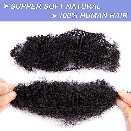Originea Afro Kinkys Bulk Human Hair for Dreadlocks and Twist Braiding 1 Pack 100% Human Hair Soft Afro Kinky Curly Hair Bulk for Dreads Natural Black Color (10 Inch) - Image 3