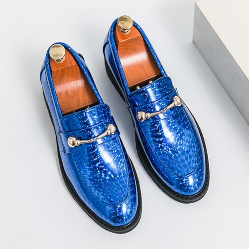 Men’s Pointed Toe PU Loafers – Shiny Slip-On Dress Shoes for Wedding, Party & Casual Wear – Formal & Everyday Loafers2