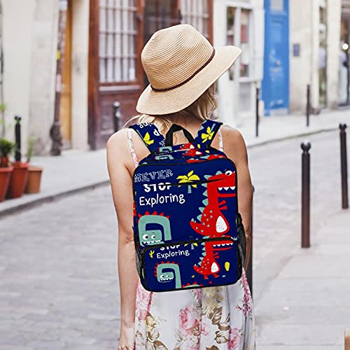 Sac à dos ordinateur portable avec compartiment renforcé et design bleu - 7