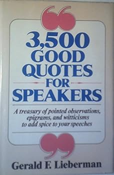 Hardcover 3,500 Good Quotes for Speakers Book