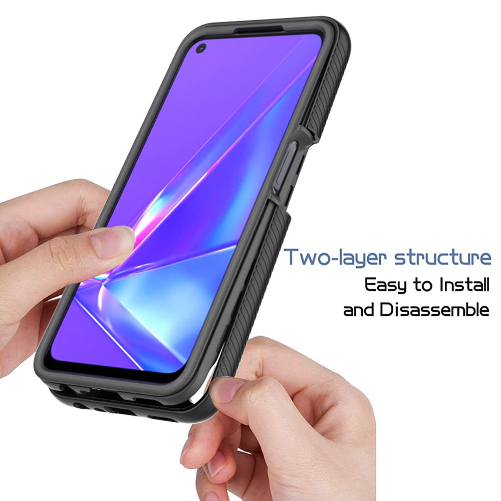 TANYO Cover per Oppo A52 / A72 / A92 / Custodia in TPU/PC Armor