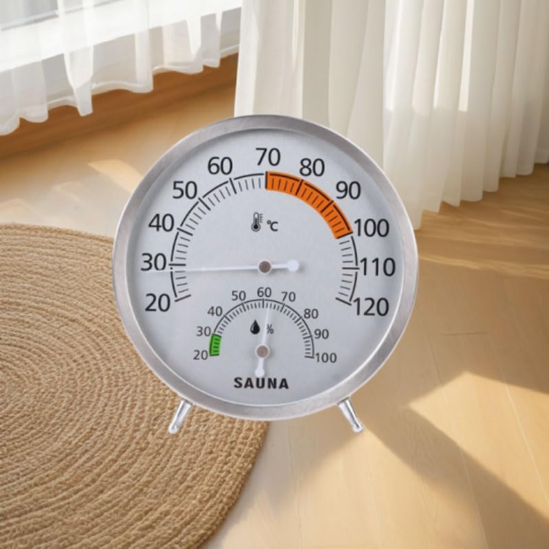 Wall-Mounted Mechanical Stainless Steel Thermometer