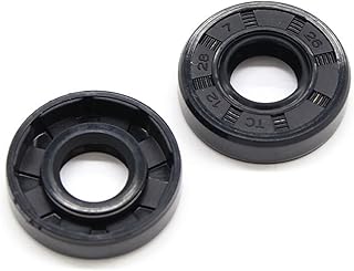 Seal Washer 2pcs Oil Seal ID 20mm NBR Nitrile Rubber Oil Seal, Nitrile Double Lip Oil Seal, TC Nitrile Rubber Shaft Oil Seal Gasket Lip (Color : 2pcs, Size : 20x35x7mm)