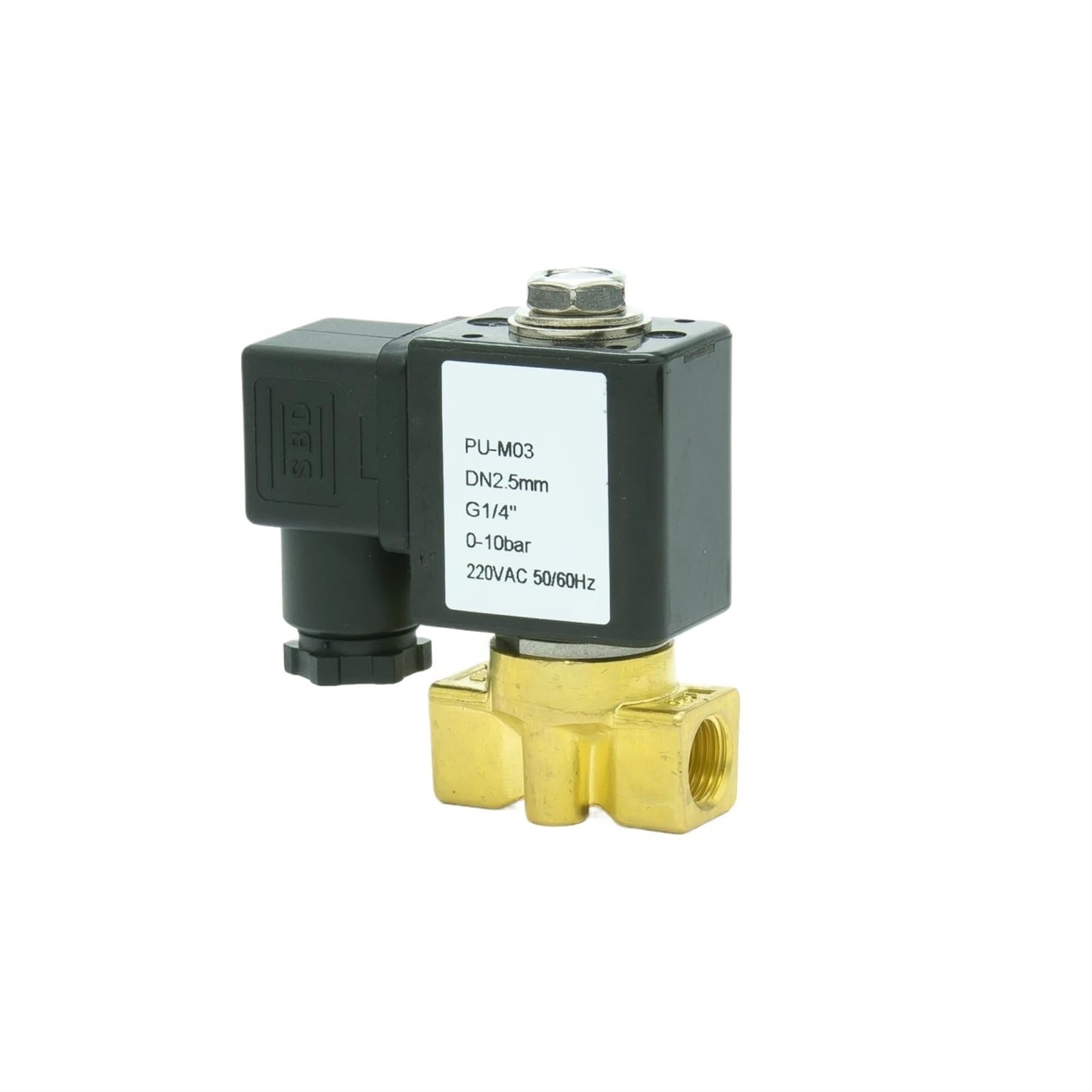 Électrovanne laiton 2/2 NF 1/2 pouce D16011 orifice 10mm pour régulation fluide de haute précision