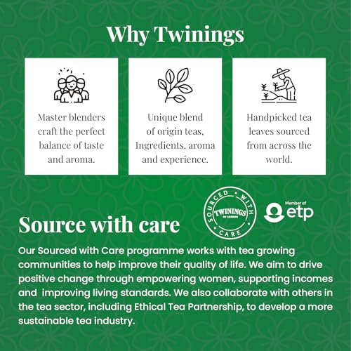 Image of Twinings Green Tea Jasmine, 25 Tea Bags| Pack of 1| Perfectly Balanced & Refreshing Taste| Light, Flowery Aroma| Low Calorie| Handpicked Green Tea Leaves| Enjoy a Hot Cup of Tea
