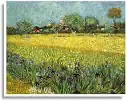 アルル近郊の花畑　絵画　インテリア　アート　美術　ゴッホ 楽天市場】ゴッホ・「アルル近郊の花畑」 : グーピルギャラリー