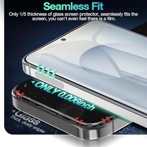 Image of SHILD - (2 Pack Screen Protector Guard for S25 Edge Perfect - Fits Design (6.7-inch Screen Size) | Transparent Screen Guard For Galaxy S25 Edge - Fingerprint Support /S PEN Compatible /HD