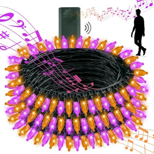 Tcamp Battery Operated Halloween Lights Motion Activated Sync with Music - image 8