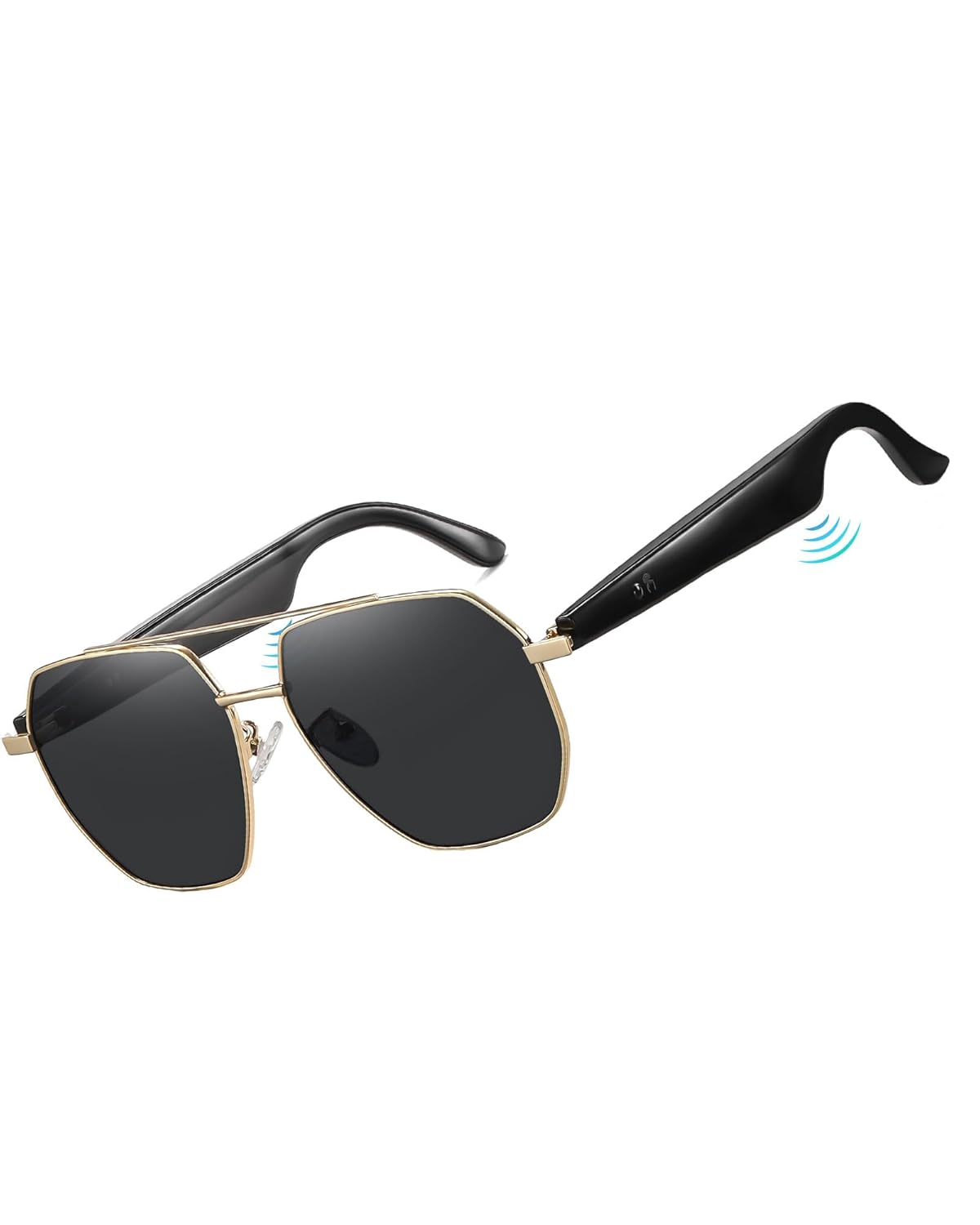 DUCO AI Translation Smart Glasses for Men Women with 160 Languages Bluetooth Polarized Sunglasses MS004