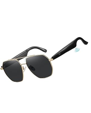 DUCO AI Translation Smart Glasses for Men Women with 160 Languages Bluetooth Polarized Sunglasses MS004