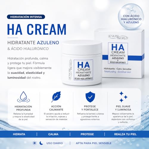 Crema hidratante facial MW para aliviar la tirantez en pieles sensibles 3