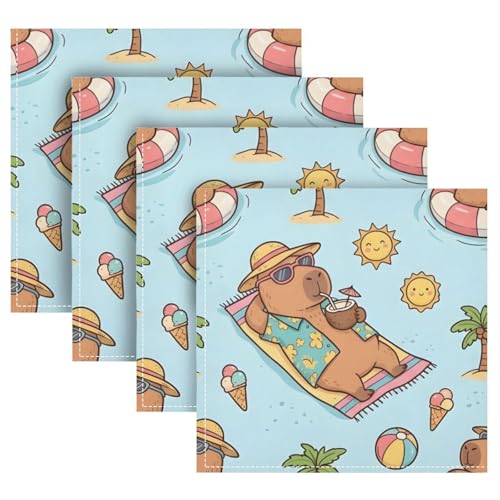 Servilletas de tela Msyxl 20x20 pulgadas pack x4 miniatura 2
