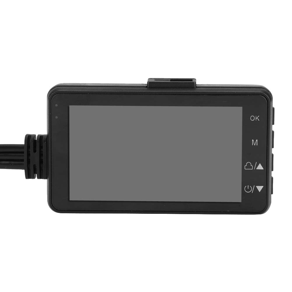 Motocyklowa Kamera Wideorejestrator 1080P, 3.0 LCD Motocyklowa Kamera DVR, Motocyklowa Kamera Samochodowa 120 Stopni Wodoodporna IP68, Kamera Samochodowa do Jazdy Motocyklem na
