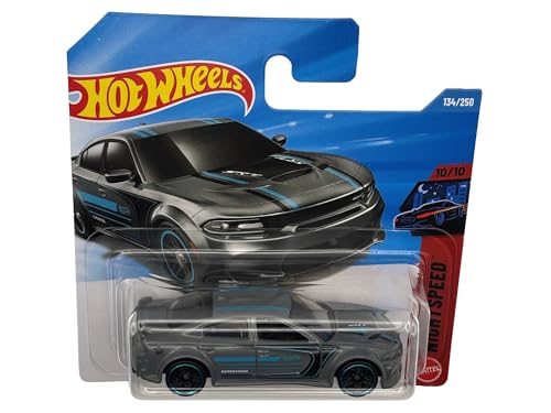 Hot Wheels Dodge Charger Hellcat 1:64 Modelo Gris miniatura 2