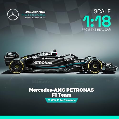 Image of LUPPA Formula 1 AMG W14 Model Kit - 1:18 Scale Racing F1 AMG W14 E Performance Model Inspired by Lewis Hamilton & George Russell Building kit, Collectible diecast, 140 Pieces