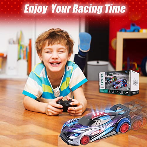 Unanscre Light Up Remote Control Car For Kids, Led Rc Cars With Music, 1/20 Cool Shell Race Drift Car Toys For Toddlers Boys Girls Age 6+ #TOP5