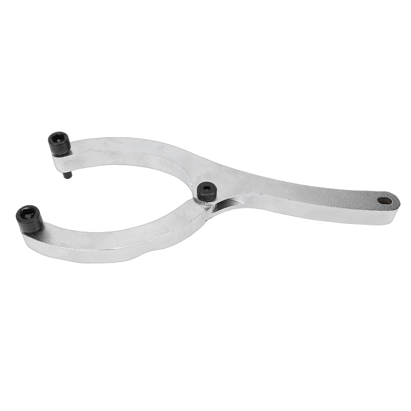 Yosoo Health Gear Juego de Llaves para Tuercas de Prensaestopas, Llave de Cilindro Hidráulico Ajustable de Acero n.° 45 de 11 Pulgadas con 6 Pines para Extracción de Tuercas de Sello de Aceite,