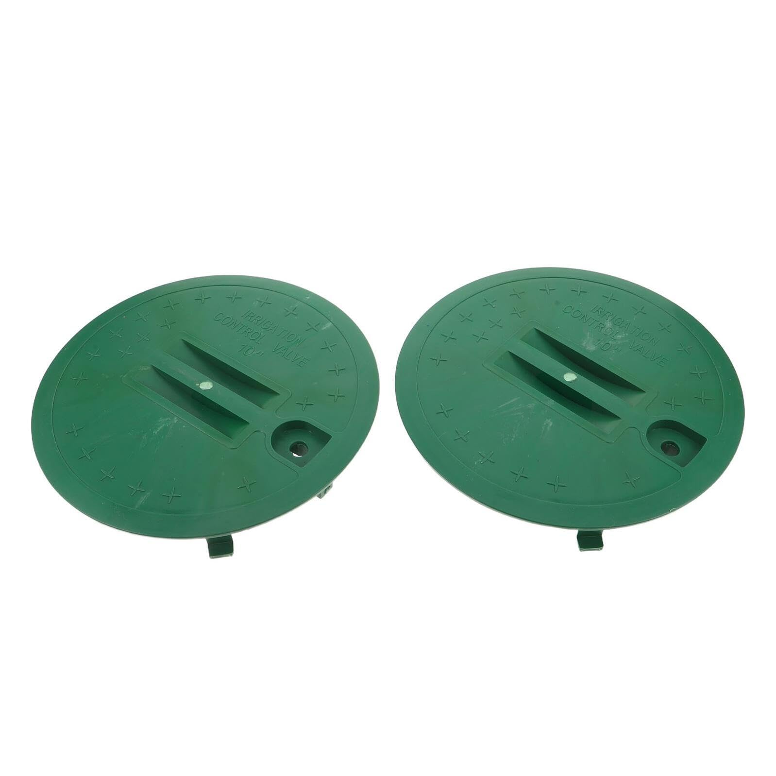 Couvercle de boîte à vannes 25 cm lot de 2 en plastique rond pour système d'arrosage de jardin