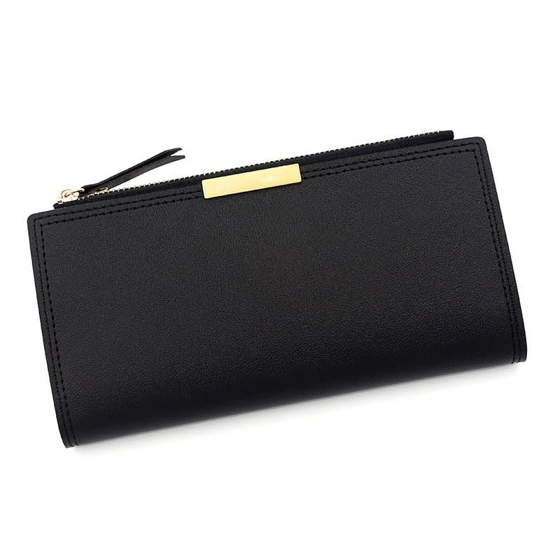 PU Wallets Multi Slot Zipper Bags Women's Wallets Clutch Bags(D)