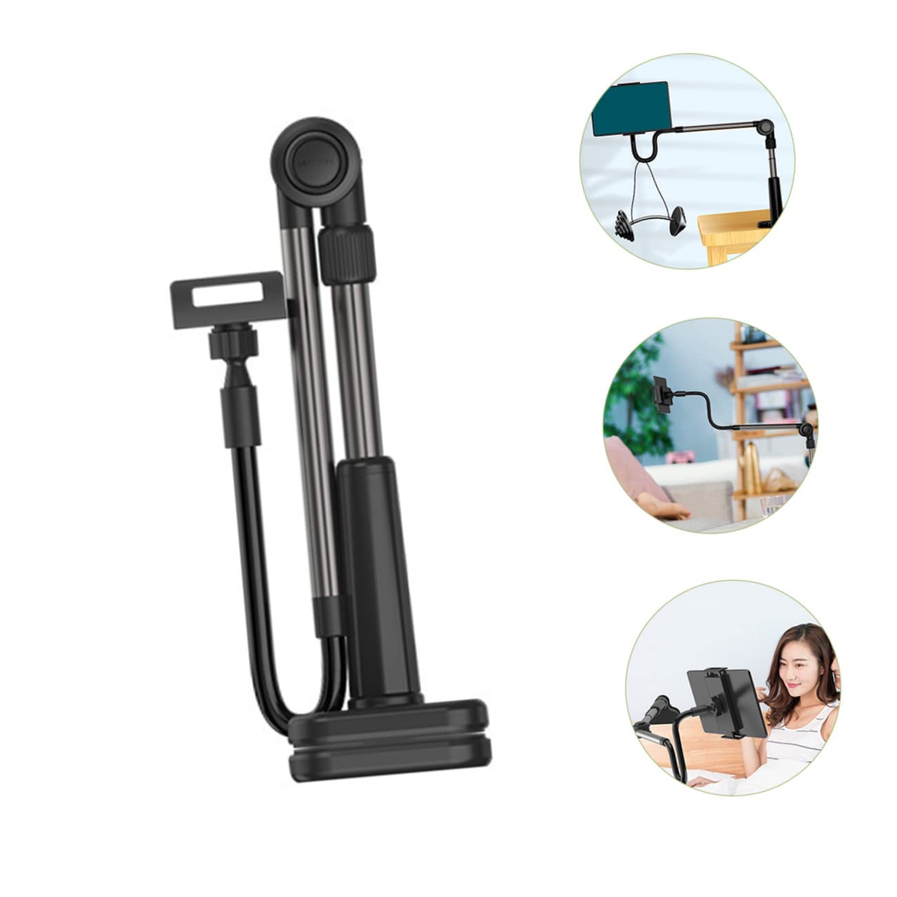Operitacx Soporte para Teléfono para Cama Brazo Flexible y Abrazadera 0-75mm Soporte de Teléfono para Escritorio