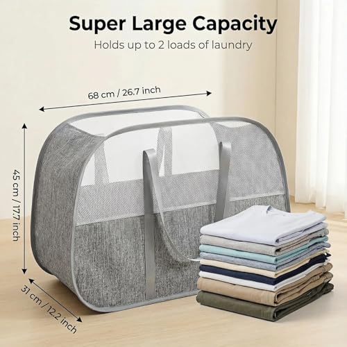 95L-Collapsible-Laundry-Basket-Dirty-Clothes-Hamper-Foldable-Laundry-Hamper-with-Handles-Breathable-Mesh-Design-Sturdy-Steel-Frame-For-Bedroom-Dorm-Bathroom