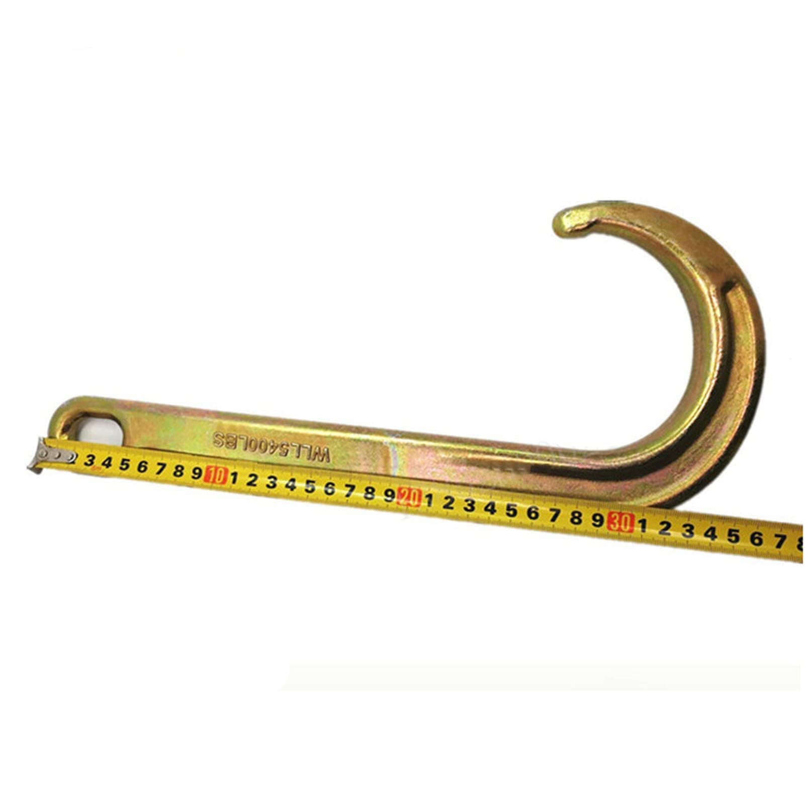 Ostacolo Auto Gancio A J A Gambo Lungo, Catena di Traino per Trasporto 5T con 2 Ganci di Presa, Catena di Traino per Trasporto, Lunghezza Catena 1 M(5T Chain+Double Hook)