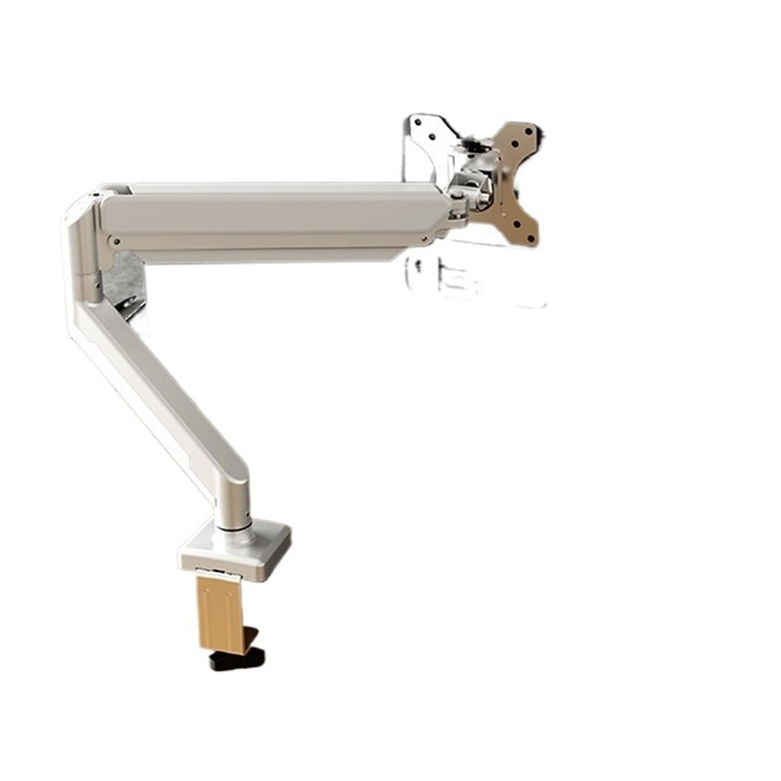 Ikpgbzxm Pearlwhite Monitor Stand Robotic Arm Desktop Rotation Screen Suspension(Pearlwhite)