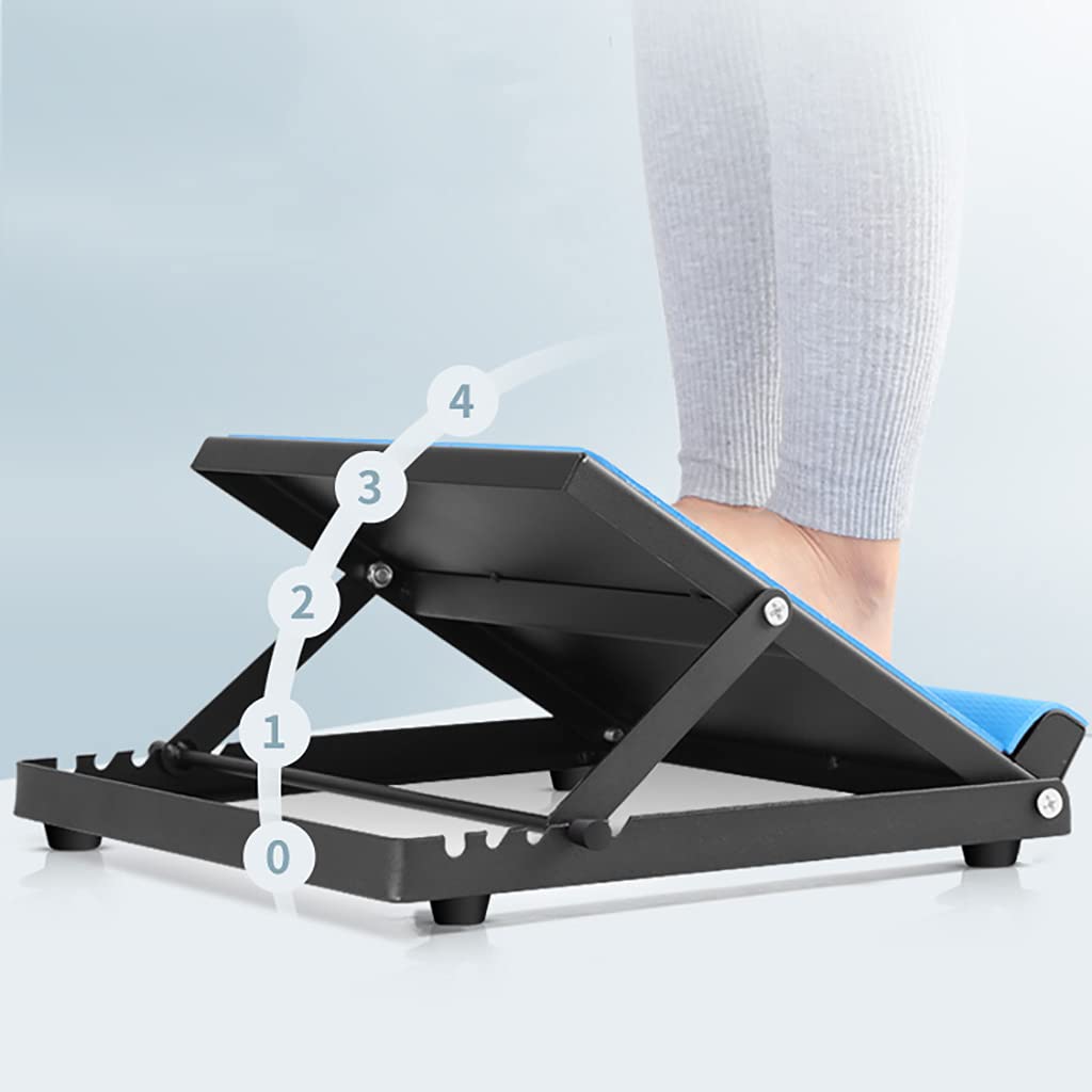 Tavola per Esercizi con inclinazione,Tavola Elastica Regolabile per Fitness Barella,Pedaliera Inclinata per Fitness con Zeppa,Attrezzo Stretching 3 Altezze Antiscivolo Allungamento Muscolare