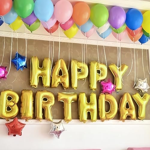Image of Letter Balloons Gold Party Balloon - 40 Inch Large Gold Letter Q Balloon, Letter Balloon Birthday Decorations, Balloon for Women Men Anniversary Party Decorations Supplies