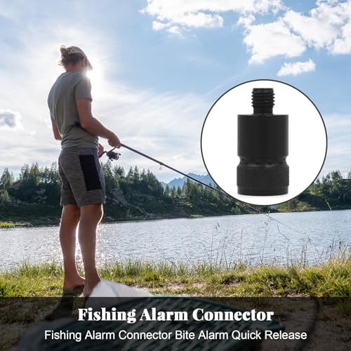 Alarma de pesca con conector de liberación rápida magnético para caña de carpa 7