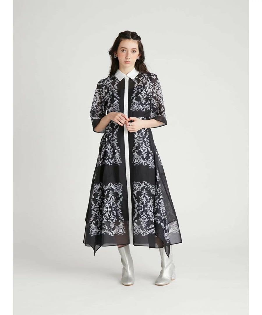 Amazon.co.jp: FURFUR ファーファー フローラルスカーフワンピース 