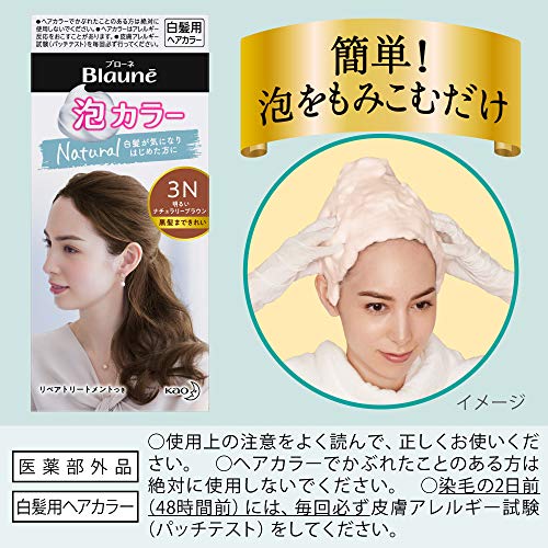 最安値 花王 ブローネ 泡カラー3n 明るいナチュラリーブラウン 108mlの価格比較