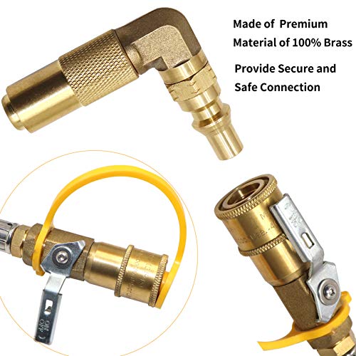 24FT-Quick-Connect-RV-Propane-Hose-with-14-Safety-Shutoff-Valve-and-14-Male-Full-Flow-Plug-Low-Pressure-Quick-Disconnect-Propane-Hose-with-Elbow-Adapter-for-17-and-22-Blackstone-Griddles