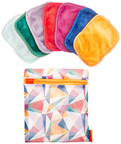 MakeUp Eraser, 7-Day Set, Erase All Makeup With Just Water, Including Waterproof Mascara, Eyeliner, Foundation, Lipstick, and More Geometric, 1 ct.
